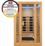 Artsauna Infrarotkabine Nyborg S120K Keramikstrahler & Hemlockholz, 2 Personen,...