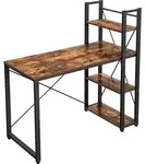Informatik Schreibtisch "Saly" - 120 x 60 x 120 cm - Rustikal braun / schwarz -
