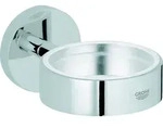 Grohe Halter ESSENTIALS f&uuml;r Glas, Seifenspender oder Seifenschale supersteel -