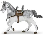 Papo Pferd In R&uuml;stung, 3 Jahr(e), The Medieval Era, Grau, Wei&szlig;, PVC - Grau/Wei&szlig;