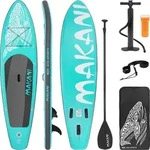 ECD Germany Aufblasbares Stand Up Paddle Board Makani, 320x80x15 cm, T&uuml;rkis, PVC,