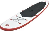 vidaXL Stand Up Paddle Surfboard SUP Aufblasbar Rot und Wei&szlig;