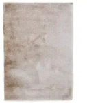 Hochflorteppich Breeze Creme 60x110 cm | Moderner Teppich f&uuml;r Wohn- und...