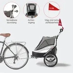 InnoPet&reg; Sporty Trailer AT Pet Stroller Hundebuggy mit Luftreifen Fahrradanh&auml;nger