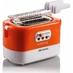 Ariete 159 Toastime Toaster 2 Scheiben 9 Br&auml;unungsstufen 700W Wei&szlig; und Orange -