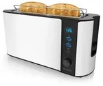 Arendo Toaster 2 Scheiben, Langschlitztoaster, Langschlitz, Edelstahl, 1000W,...