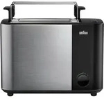 Braun HT 5015 BK, 2 Scheibe(n), Schwarz, Edelstahl, Tasten, 1000 W - Schwarz