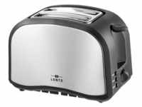 LENTZ 2-Schlitz Toaster mit Brötchenaufsatz 74140 silber-schwarz