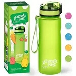 Klarstein Trinkflasche 0,5L, Sport Trinkflasche zum Wandern, Schule & Fitnessstudio,
