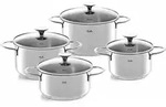 Fissler Copenhagen / Edelstahl-Topfset, 4-teilig, Kochtopf-Set, T&ouml;pfe mit