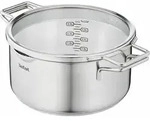 Tefal Nordica Kochtopf 24 cm H85246, Edelstahl, Edelstahl, Edelstahl, Glas, 250...