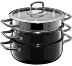 WMF 32.0111.1551, Schwarz, Fusiontec, Edelstahl, Keramik, Gas, Halogen, Induktion,