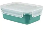 EMSA Clip & Close, Box, Rechteckig, 0,8 l, Blau, Transparent, Polypropylen (PP),