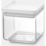 Brabantia Vorratsdose, Silikon Kunststoff, Light Grau, 0.7L - Transparent