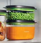FoodSaver JC025X, Set, Rechteckig, Schwarz, Transparent, Kunststoff, 700 ml, 1200 ml