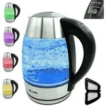 Wasserkocher 2200 Watt Edelstahl LED Glas (1 St&uuml;ck) -...