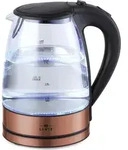 Lentz 74128/27 Schnurloser Wasserkocher, Glasgeh&auml;use, 1,7 l F&Atilde;1/4llmenge, 2200