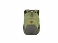 Travelite Basics Rucksack mit Laptopfach Schulrucksack Daypack Backpack, Farbe:Grün
