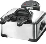 Clatronic&reg; Doppel-Kaltzonen-Fritteuse f&uuml;r schnelles frittieren | Friteuse mit Fett
