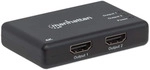 Manhattan 4K 2-Port HDMI-Splitter schwarz 4K@30Hz - Schwarz