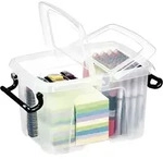 Plastov&yacute; box s vekom 6l - Transparent