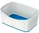 LEITZ MyBox Aufbewahrungsbox 3,0 l perlwei&szlig;/blau 24,6 x 16,0 x 9,8 cm, 1 St. - Blau