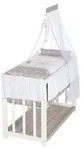 roba Stubenbett 4 in 1, Beistellbett 'Indib&auml;r', Babybett, Wiege & Kinderbank, wei&szlig;