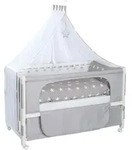 roba Roombed, Babybett 60x120 cm, Beistellbett zum Elternbett mit kompletter
