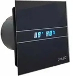 CATA 00900602, Wand, Badezimmer, Schwarz, Glas, 115 m3/h, 10 cm - Schwarz