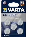 1x5 Varta electronic CR 2025 Lithium Knopfzelle 06025 101 415 - Silber