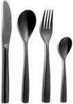 COMAS Besteck-Set BARCELONA SCHWARZ 24 Teile Edelstahl 18/10 - 3 mm /
