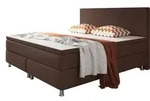 Inter Handels Boxspringbett Berlin, 180x200, Braun - Braun