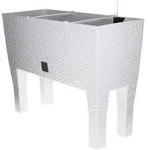 Rattan Blumentopf Prosperplast Rato Fall DRTC600H S449 wei&szlig; - Wei&szlig;