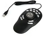 Contour Multimedia Controller Mouse Pro V2 rechts.-linksh&auml;nd retail - Schwarz/Silber