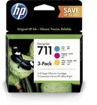 HP 711 Cyan/Magenta/Gelb DesignJet Druckerpatronen, 29 ml, 3er-Pack