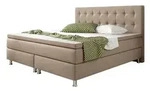 Inter Handels Boxspringbett K&ouml;ln 180x200 | Webstoff Muddy - Beige