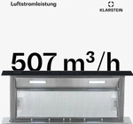 Klarstein Downdraft-Dunstabzugshaube, Versenkbare Abzugshaube, Leise