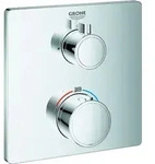 GROHE Thermostat-Brausebatterie Grohtherm 24078, Fertigmontageset f&uuml;r Rapido