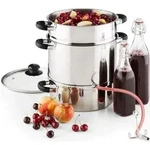 Klarstein Applebee - Elektrischer Dampfentsafter, Edelstahl Fruchtentsafter, 1500 W