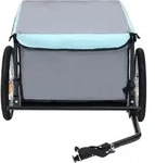 vidaXL Fahrradanh&auml;nger Grau und Blau 65 kg - Grau