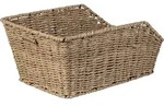 Basil Cento, Hinten, Fahrradkorb, Kunststoff, Rattan, Braun, 5 kg, 470 mm - Braun