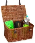 Edco Fahrradkorb B&auml;ckerkorb braun Weide 45x30x25cm Fronttr&auml;ger - Braun
