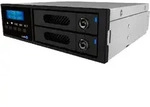 Raidon iR2022, internal RAID 0,1, 2x 2,5" SATA zu SATA, (SATA III 6Gbit/s) LCD