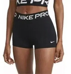 Nike Pro 3 Inch Damenshorts schwarz/wei&szlig; schwarz/wei&szlig; L - Schwarz - L