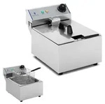 Einzelne elektrische Fritteuse 5L - Silber