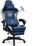 GTPLAYER Gaming Stuhl Gamer Stuhl mit Bluetooth-Lautsprechern und Fu&szlig;st&uuml;tze,...