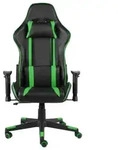 vidaXL Gaming-Stuhl Drehbar Gr&uuml;n PVC - Gr&uuml;n