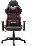 vidaXL Gaming-Stuhl Schwarz und Weinrot Kunstleder - Rot