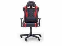 Gaming Stuhl "DX Racer" Chefsessel Kunstleder schwarz und rot