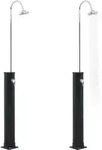 vidaXL Solardusche Schwarz 220 cm 20 L
